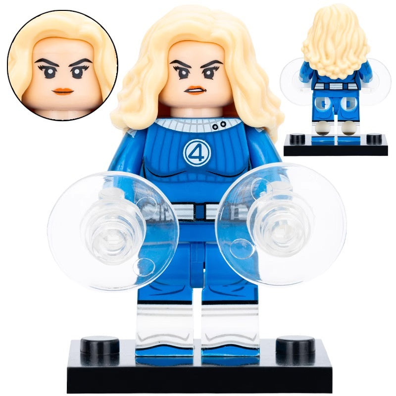 Invisible Woman (Fantastic Four) Custom Marvel Superhero Minifigure Minifigure Bricks monstertoys