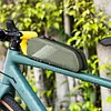 Bike Top Tube Bag Waterproof Bicycle Front Frame Bag for Road and Mountain Bikes