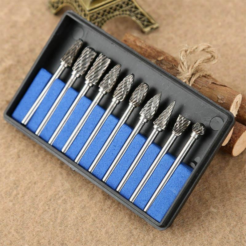 DOMOM 10-In-1 Tungsten Steel Grinding Head Set ( 10PCs )