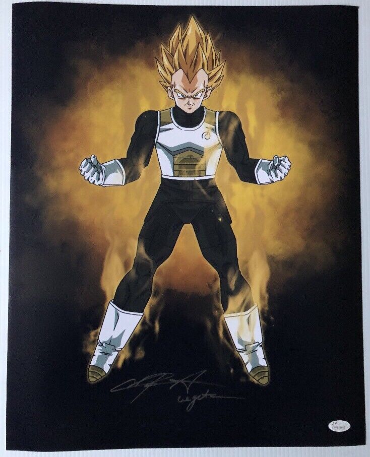 Chris Sabat Signed Autographed 16x20 Photo Poster painting Dragon Ball Z Vegeta JSA COA 14