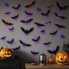 Halloween 3D LED Bat Night Lights, Various Sizes, Perfect for Halloween Parties and Bedroom Window Decorations