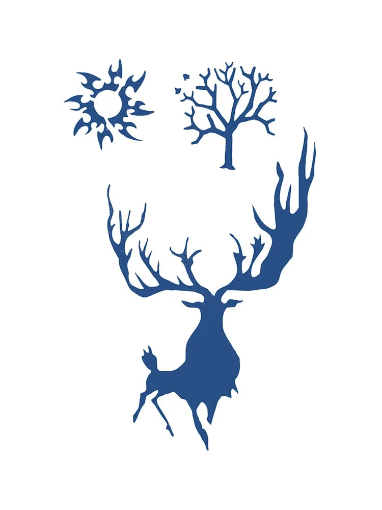 S41-89 herbal tattoo stickers juice semi-permanent non-reflective vegetation female waterproof male durable sticker simulation