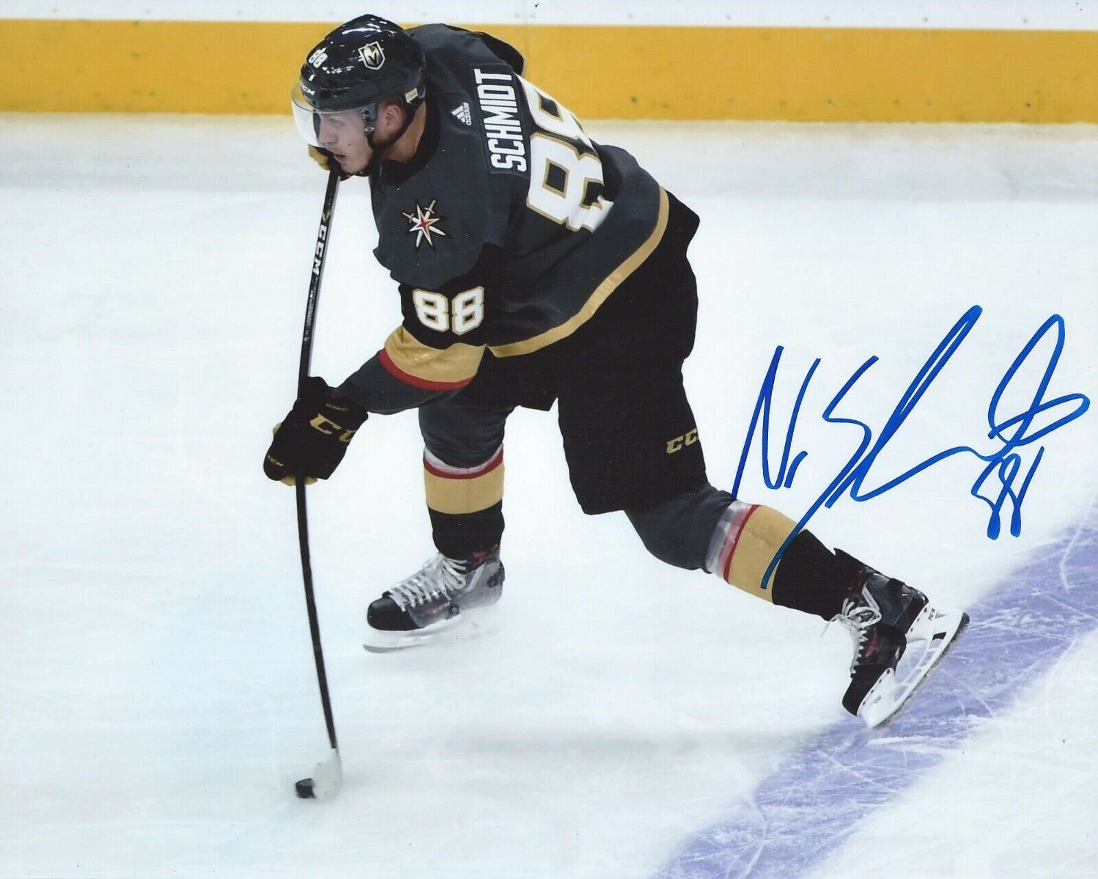 Nate Schmidt Signed 8x10 Photo Poster painting Vegas Golden Knights Autographed COA B