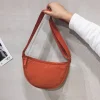 Sac &agrave; bandouli&egrave;re de couleur unie boulette en nylon d&eacute;contract&eacute;