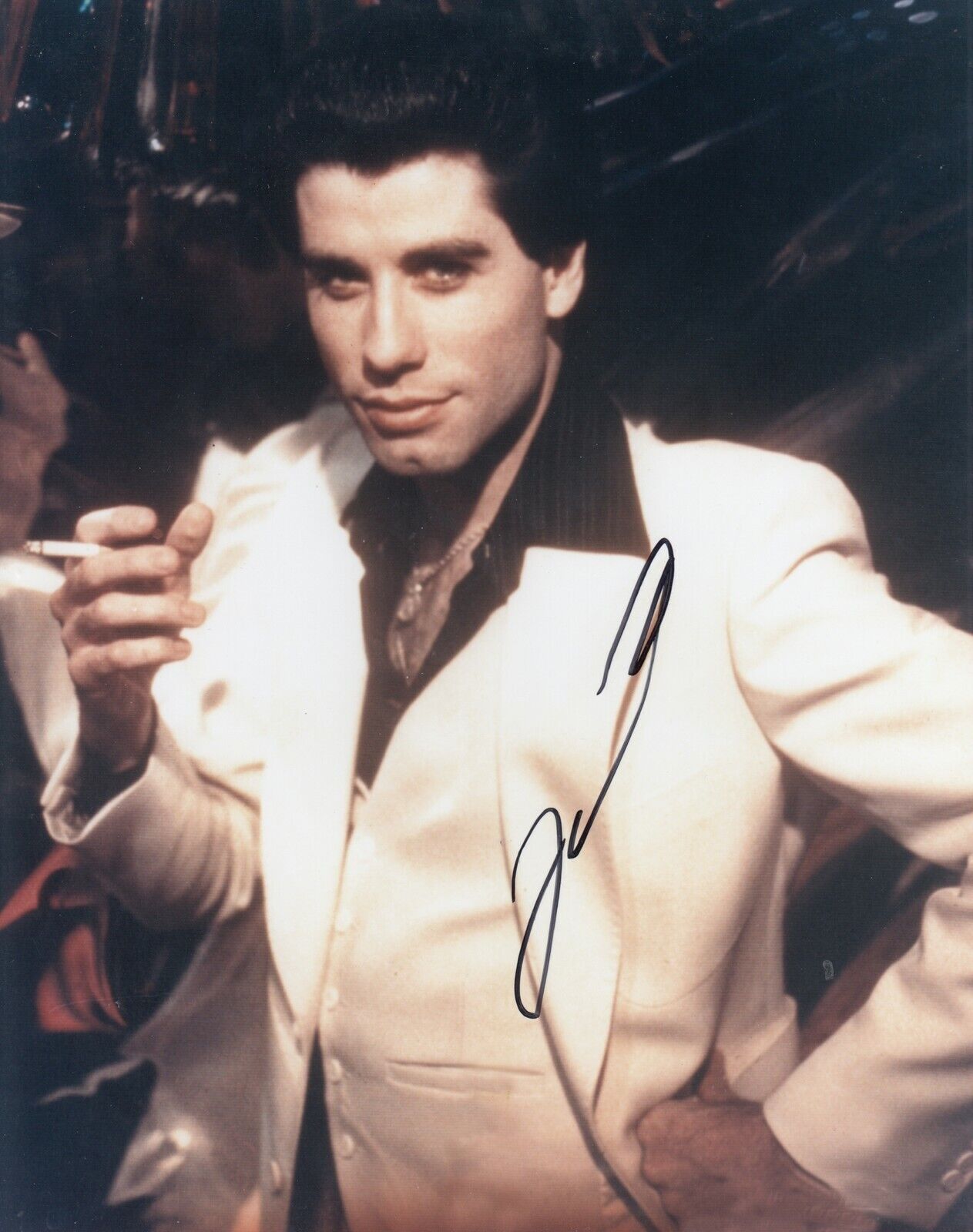 John Travolta #1 8x10 Signed Photo Poster painting w/ COA Actor 031019