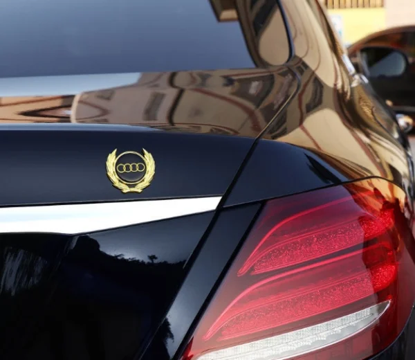 Wheat Ear Car Stickers Car Metal Car Logo Stickers 3d Three-dimensional Decorative Stickers