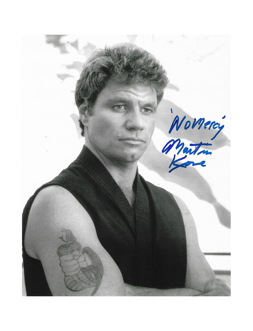 8x10 Karate Kid Print Signed by Martin Kove 100% Authentic + COA