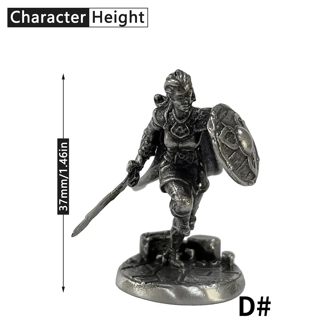 1PCS War Chess Table Game Ornaments Decorations Crafts Copper Undead Skeleton Soldiers Dolls Army Legion Model Toy Figurine