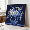 Framed Daffodil Vase-Paint by Numbers Acrylic Painting 35*35CM