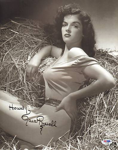 Jane Russell Signed The Outlaw 11x14 Photo Poster painting PSA/DNA COA Autograph Picture Macao