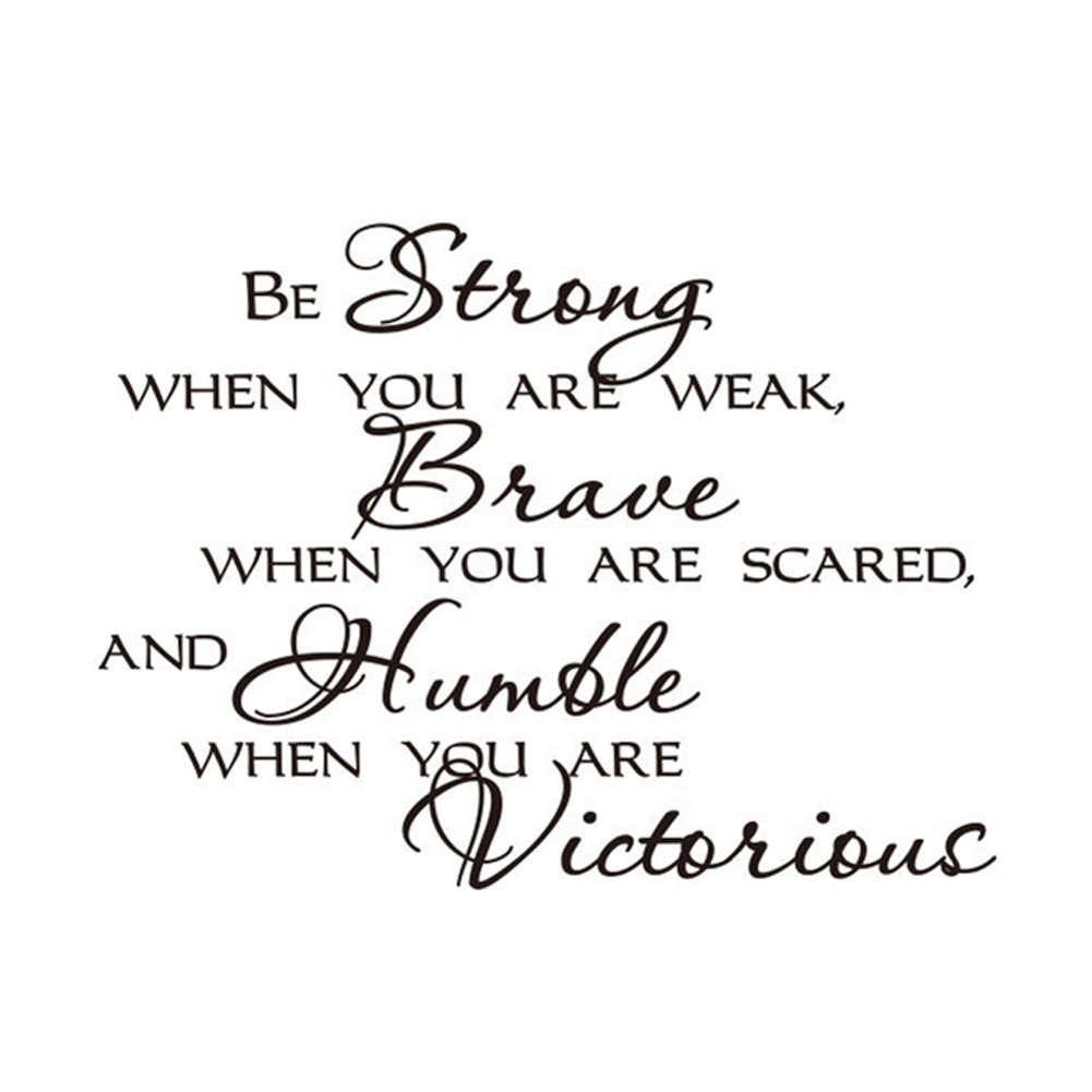 

Letter Be Strong Wall Stickers DIY Tile Decal Baby Nursery Room Decoration, 501 Original