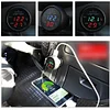 3 in 1 Digital LED Car Voltmeter Thermometer 12V/24V USB Car Charger (Red Green)