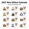 Animal DIY 12-Month Diamond Art Desk Calendar Creative Design