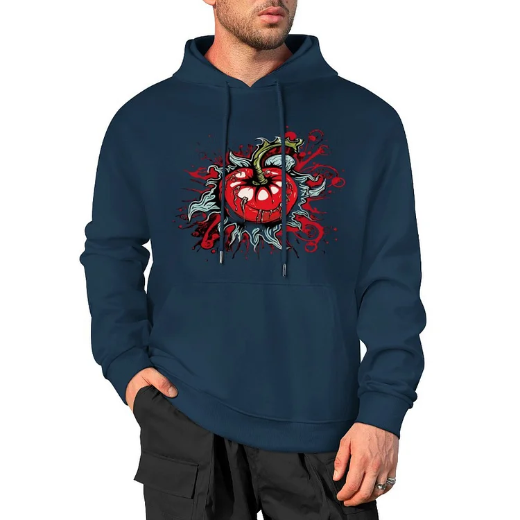 Pure Cotton Hooded Sweater Psychedelic Tomato  customized, personalized, gift