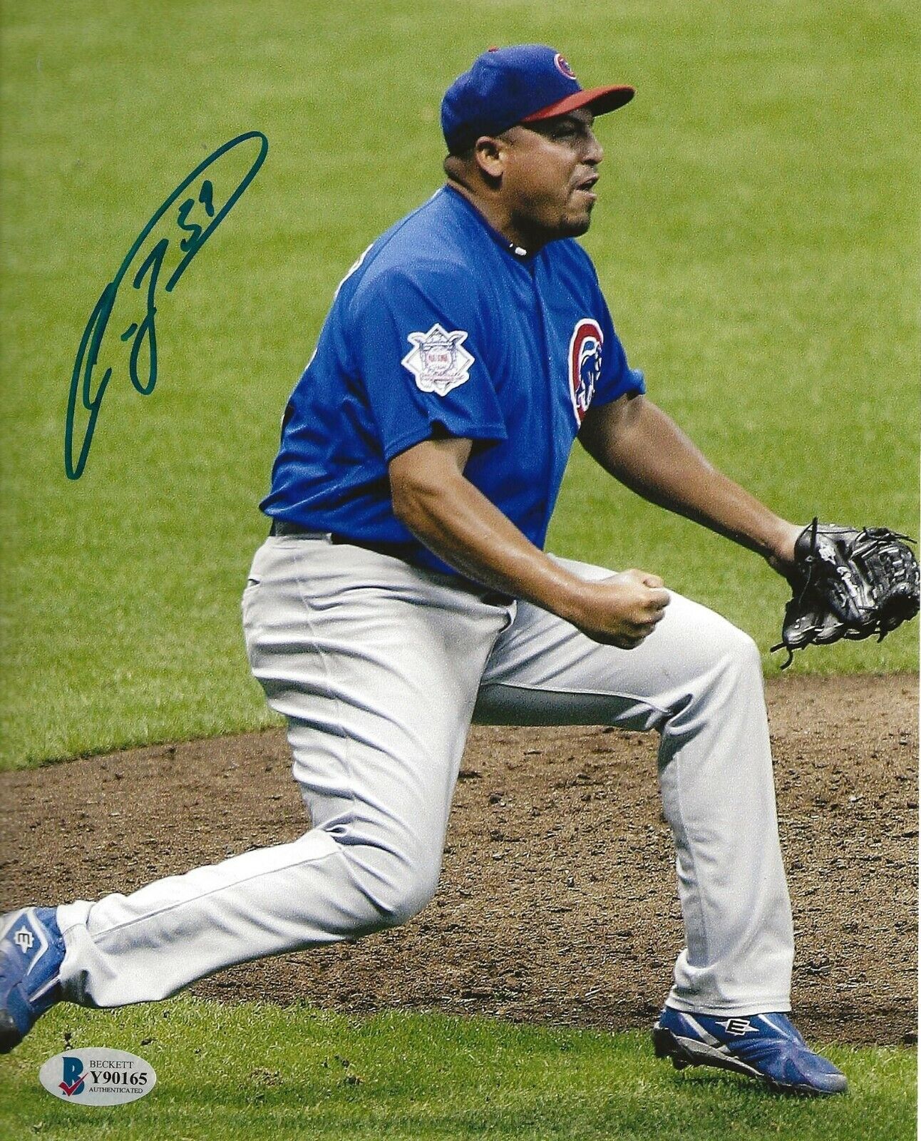 Carlos Zambrano signed Chicago Cubs 8x10 Photo Poster painting autographed 3 BAS Beckett