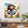 Diamond Painting -DIY Round Drill Girl