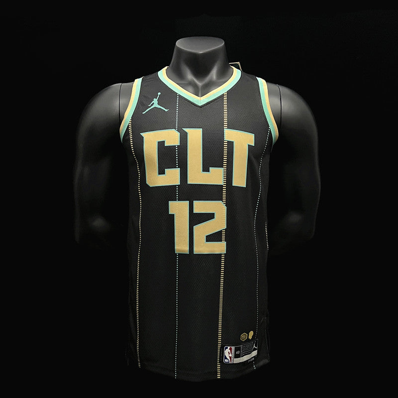 Maillot Charlotte Hornets 12 OUBRE JR. NBA Basket Maillot De Fou, site maillot de foot pas cher