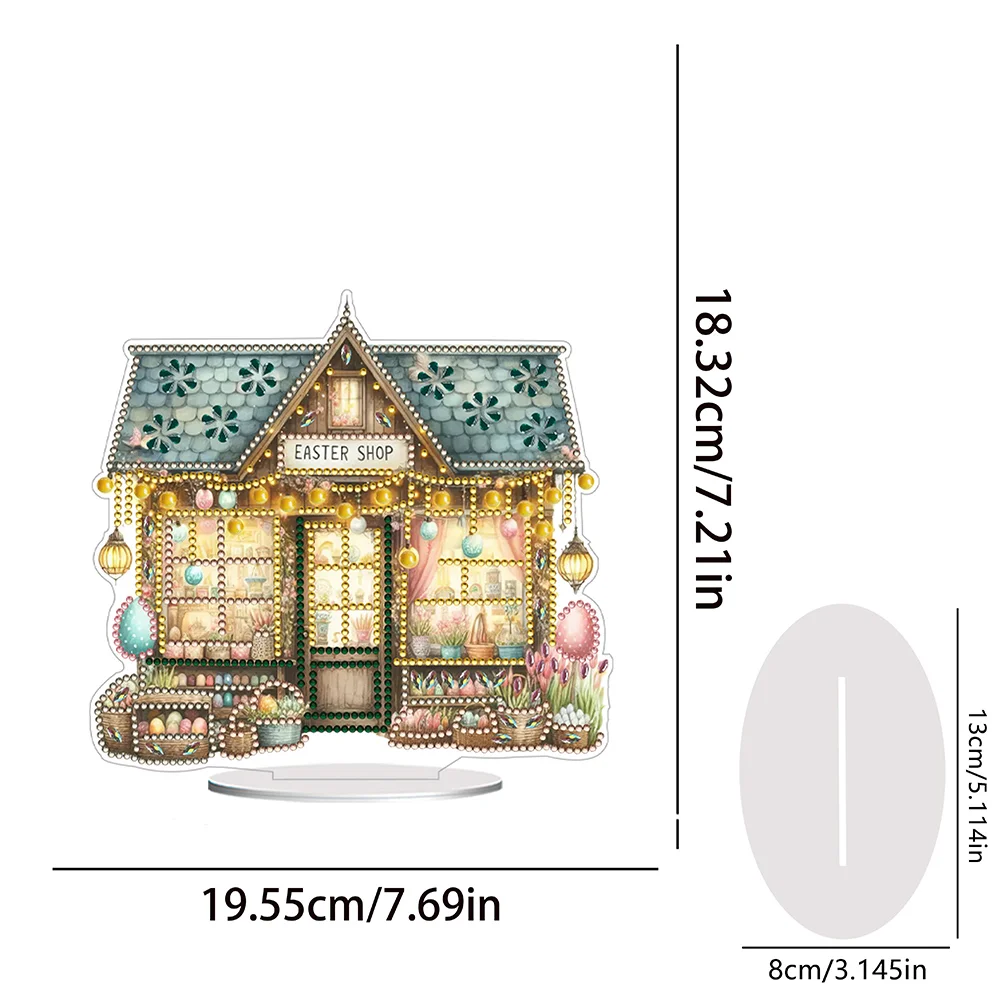 DIY Easter Shop Diamond Painting Ornaments 5D DIY Table Top Rhinestones Decors