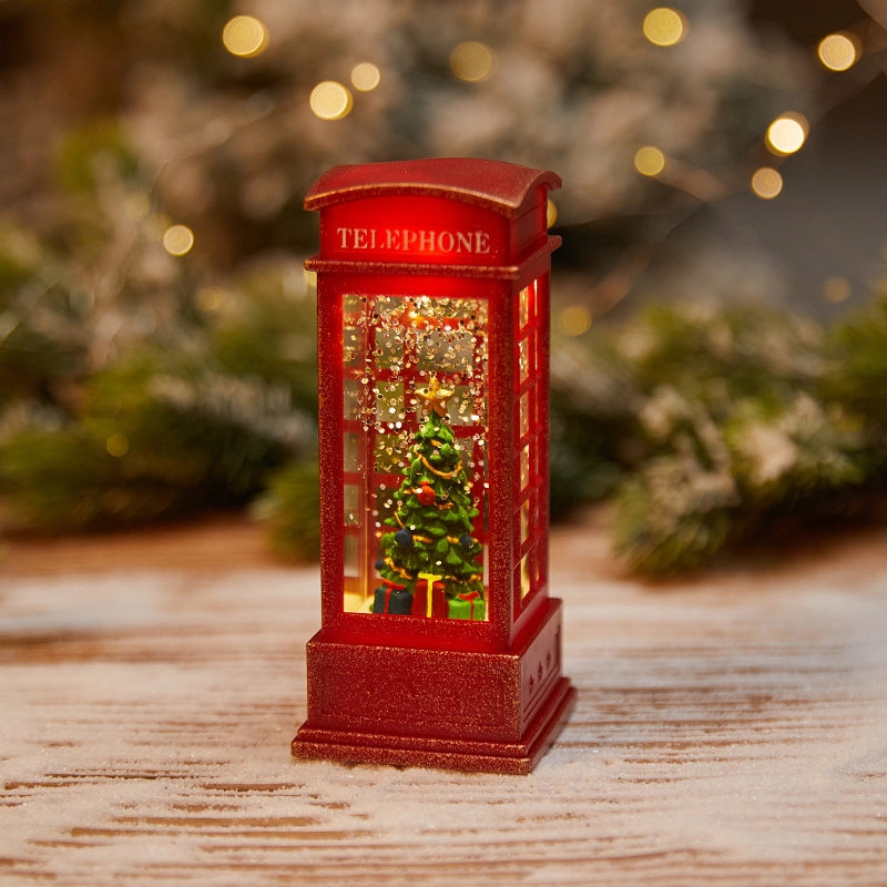 Christmas Cartoon Style Pastoral Christmas House Christmas Tree Santa Claus Plastic Daily Festival Ornaments