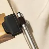 Magnetic Genuine Leather Book Clip Bookmark with Pen Holder 