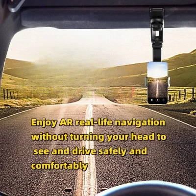 New Car Sun Visor Navigation Bracket Car Gravity Telescopic Mobile Phone Bracket Interior Navigation Support