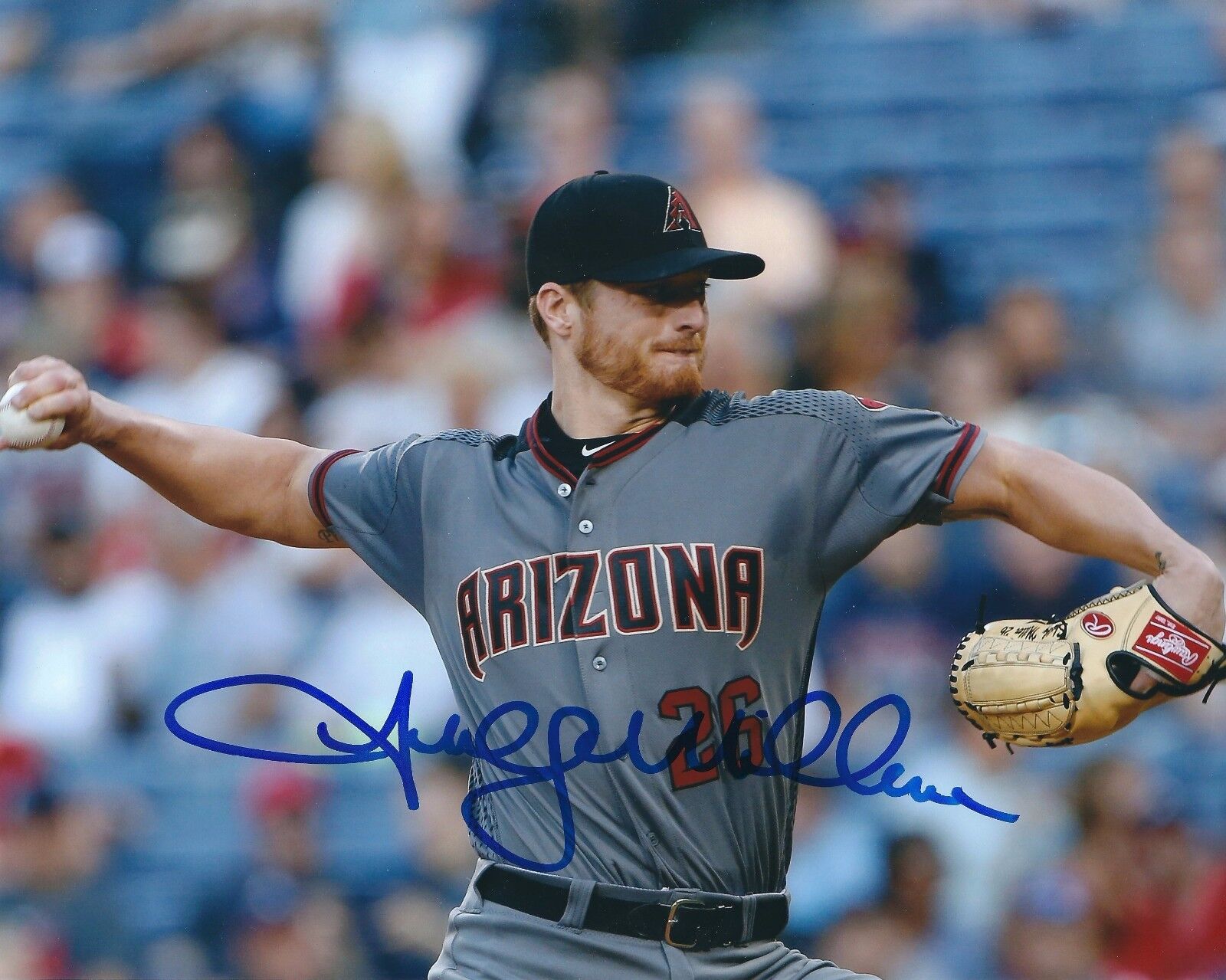 Autographed SHELBY MILLER Arizona Diamondbacks 8x10 Photo Poster painting w/ COA