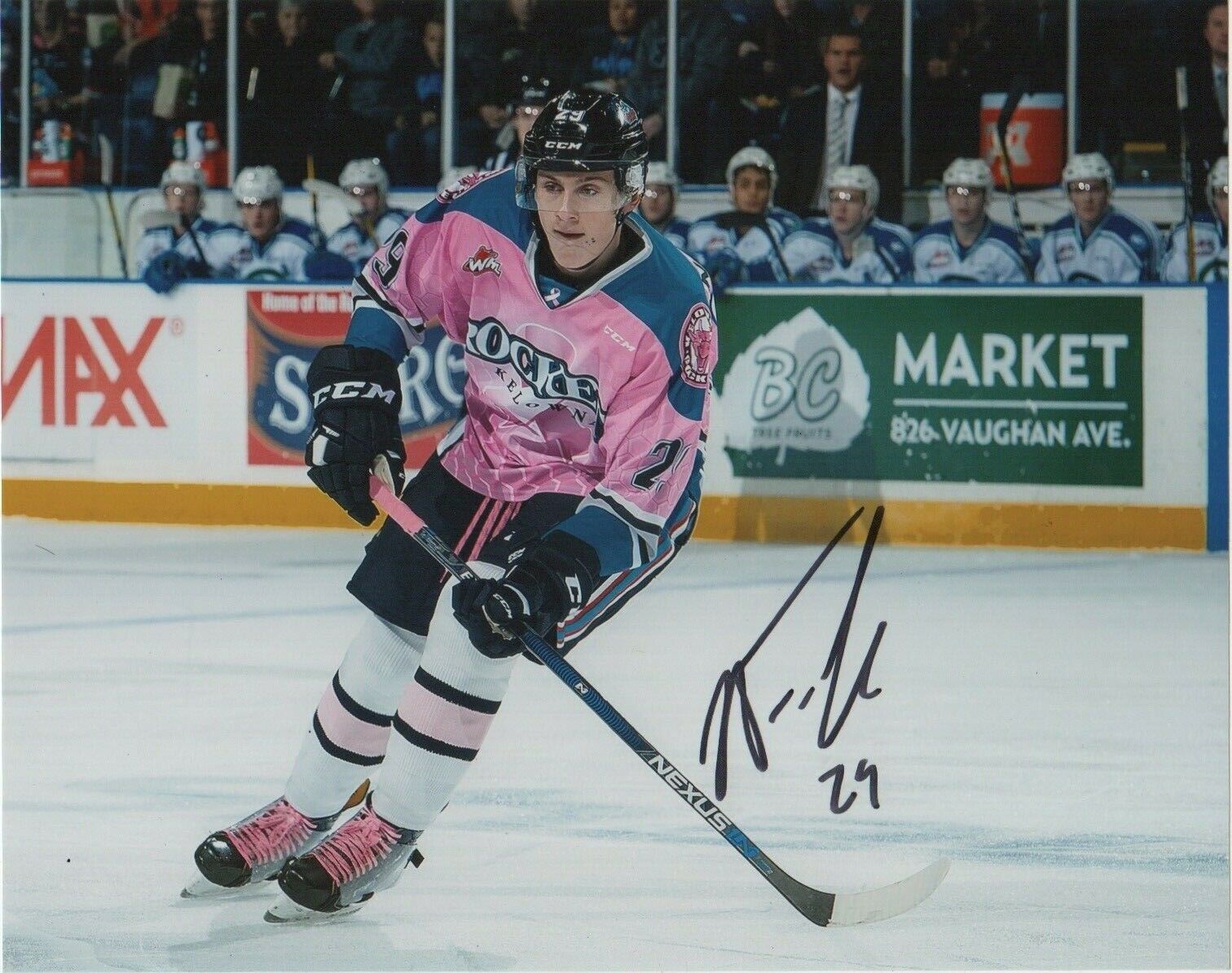 Kelowna Rockets Nolan Foote Signed Autographed 8x10 Photo Poster painting COA