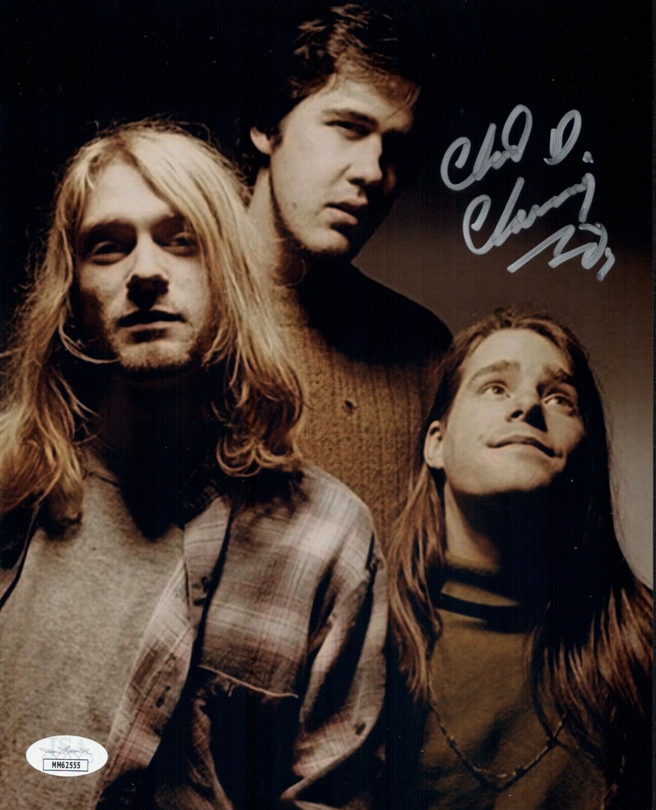 CHAD CHANNING Signed NIRVANA 8x10 Photo Poster painting IN PERSON Autograph JSA COA Cert