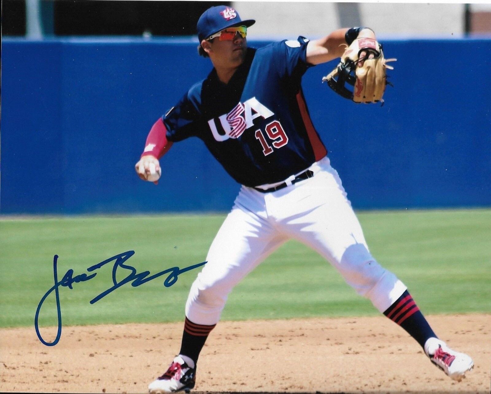 JAKE BURGER signed autographed TEAM USA, CHICAGO WHITE SOX 8X10 Photo Poster painting w/COA