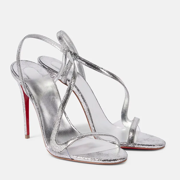 100mm/120mm Spotlight Wavy Straps Sandals Red Bottom  Sandals  Vocosi VOCOSI