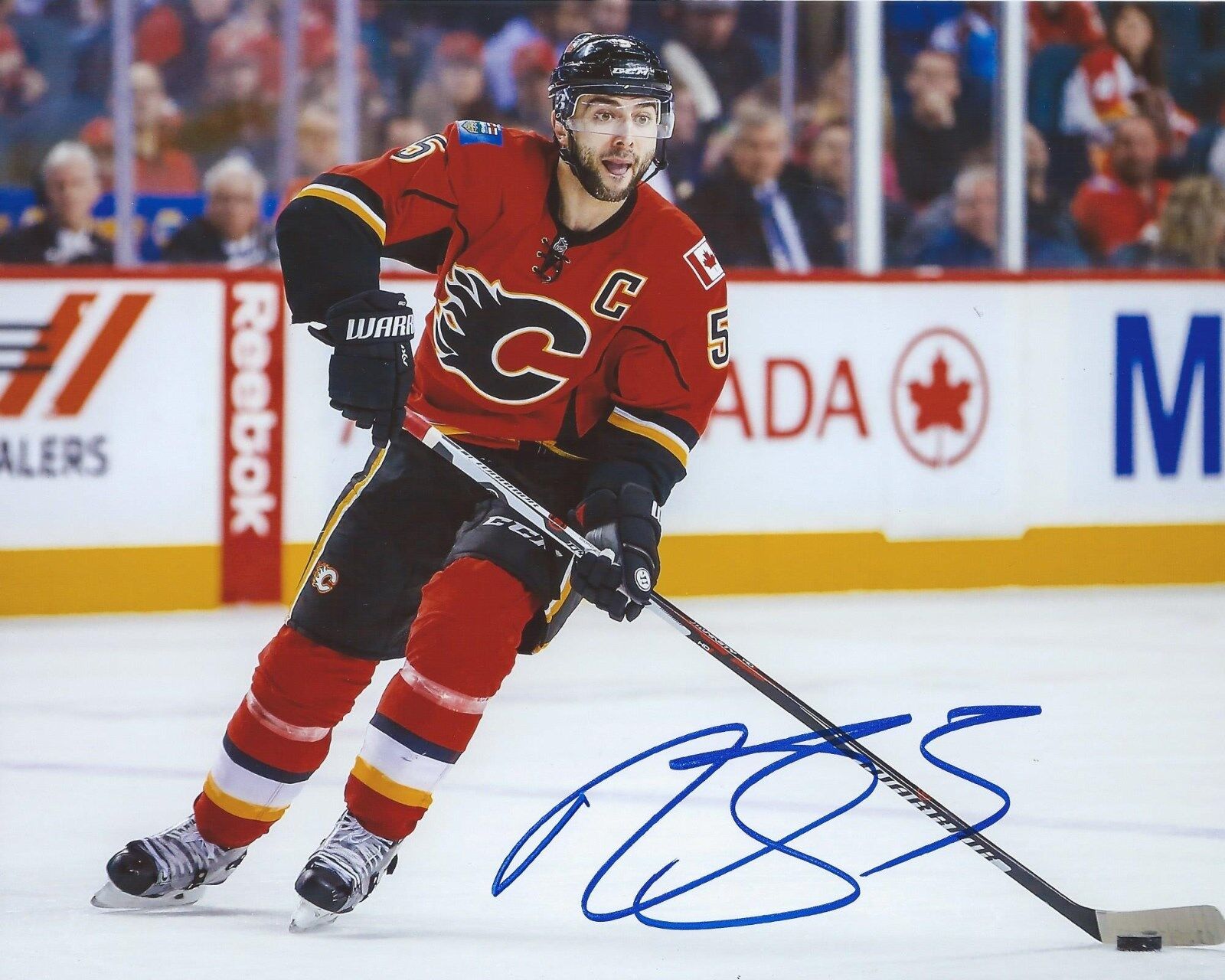 Mark Giordano Signed 8x10 Photo Poster painting Calgary Flames Autographed COA B