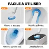 🏆✨Ensemble de Brosse &agrave; Toilettes avec T&ecirc;tes de Remplacement Jetables
