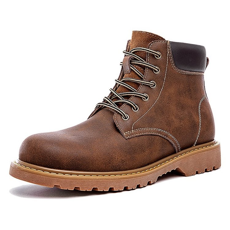 Vintage Leather Cargo Martin Boots Shoes