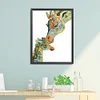 (Stamped/Counted) Giraffe-14CT Cross Stitch 42*55cm/16.54*21.65in(Brand)