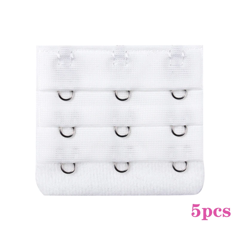 Alccn 3/5pcs Bra Extender Strap Extension 3 Hooks 2 Rows Women Intimates Lengthened Bra Hook Extenders Womens Accessoires 2/3/4Buckles