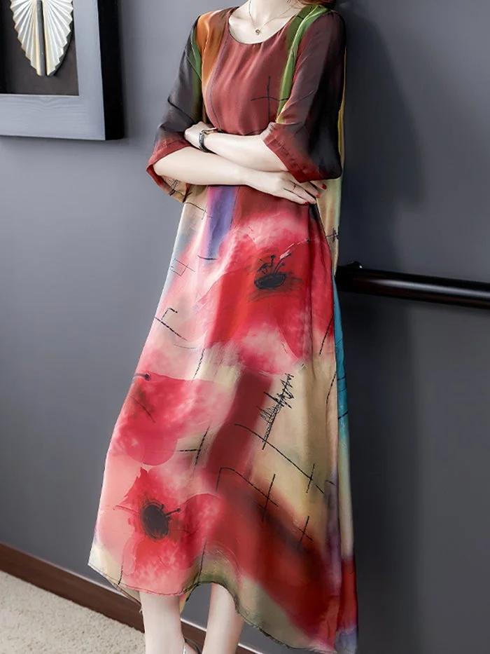Fashion Chiffon Print Dress