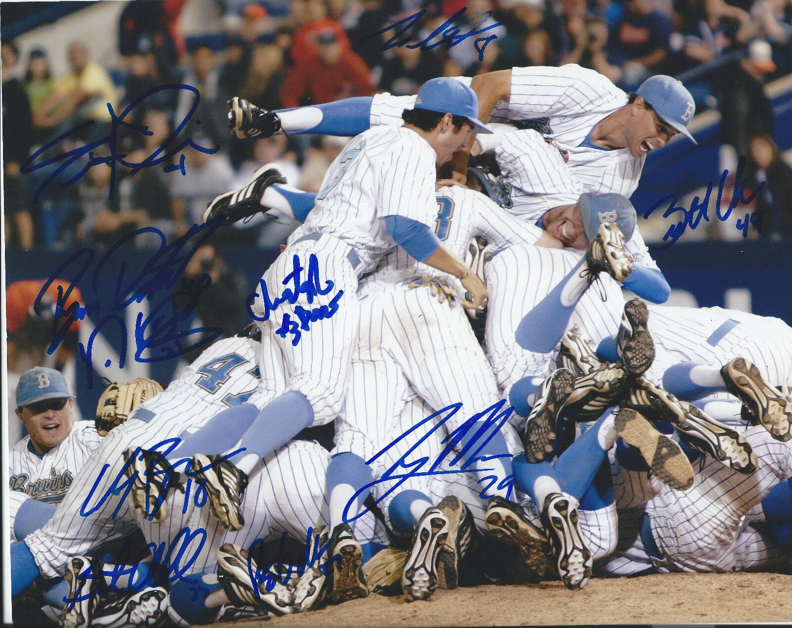 2013 UCLA Bruins Signed 8x10 Photo Poster painting CWS NCAA Champions College World Series