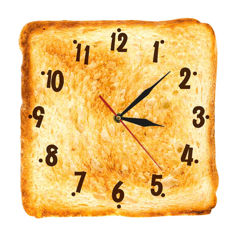 

Toasted Bread - Frameless Acrylic Wall Clock, 501 Original