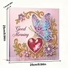 DIY Pearl Painting Love Butterfly with Frame for Home Wall Decor(25x25cm)