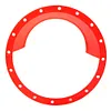 2Pcs 6.5Inch Car Audio Refit Speaker Waterproof Cover Red Car Audio Speaker Ring