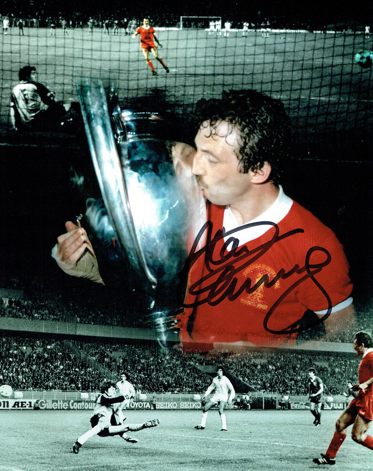 Alan KENNEDY SIGNED Liverpool 10x8 Montage Photo Poster painting AFTAL COA Autograph