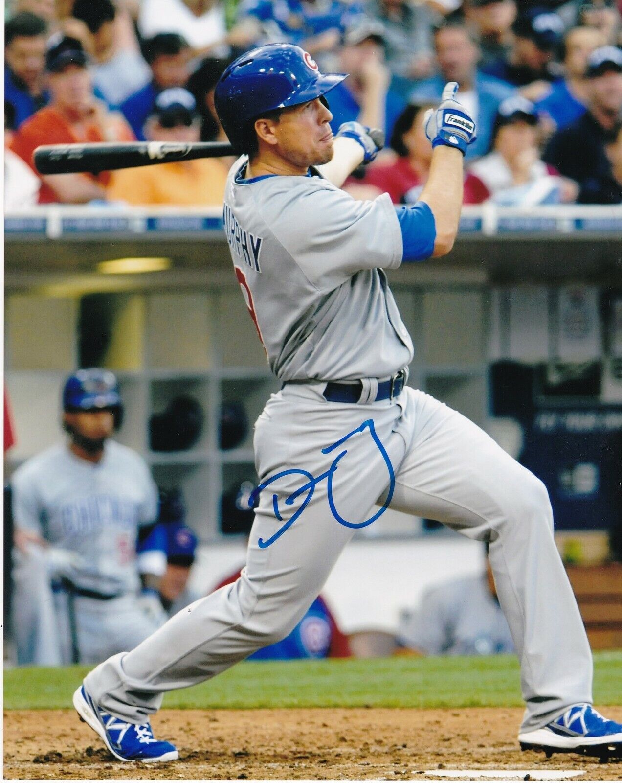 DONNIE MURPHY CHICAGO CUBS ACTION SIGNED 8x10