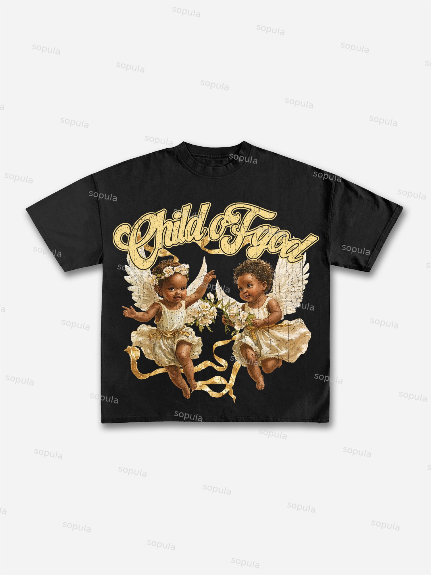 Child Of God Print Cotton T-shirt - Sopula｜Premium Graphic Tees & Graphic Clothing