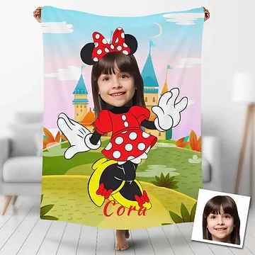 Custom Blankets Personalized Minnie Mickey Mouse Blanket