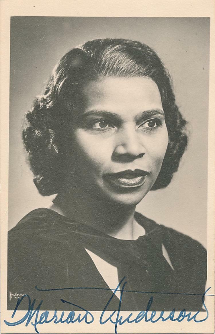 MARIAN ANDERSON Signed Photo Poster paintinggraph - Classical Singer - preprint