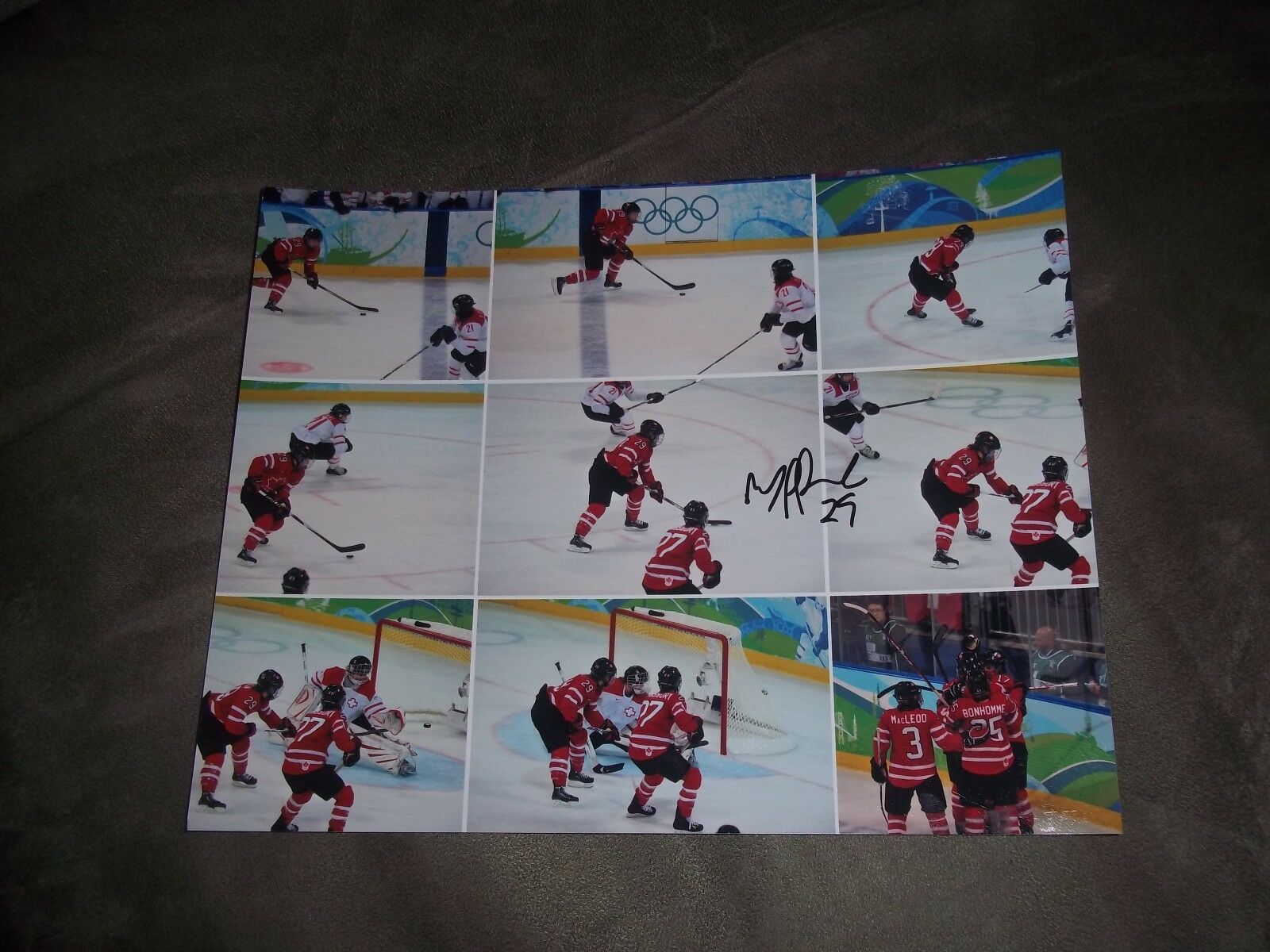 Marie Philip Poulin Team Canada Women's Hockey Autographed Photo Poster painting W/Our COA