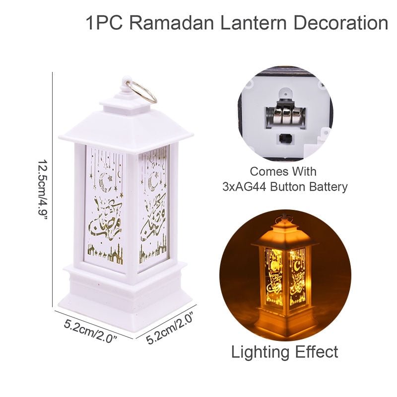 LED Ramadan Lantern Wind Lights Ramadan Decorations For Home Eid Mubarak Islamic Muslim Festival Party Decor Ramadan Kareem Gift