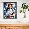 (Stamped/Counted) Indian Girl Owl-11CT Cross Stitch 40*50cm