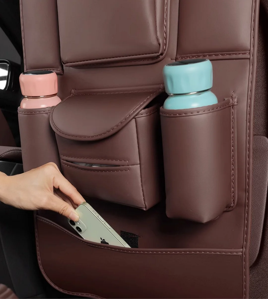 Car seat back storage bag