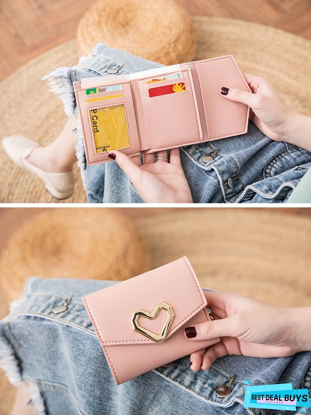 Valentine's Day Heart Multi-Layered Card Holder Wallet